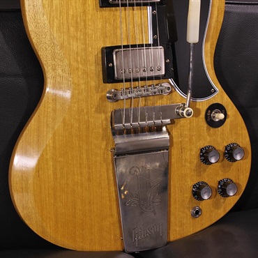 Gibson Limited Edition 1964 SG Standard Reissue Korina with Maestro Vibrola VOS Antique Natural SN. 602674 画像6