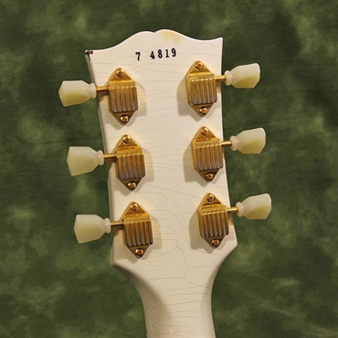 Gibson USED 中古 Murphy Lab 1957 Les Paul Custom Reissue 3-Pickup w/Bigsby Polaris White Ultra Light Aged SN. 7 4819 画像10