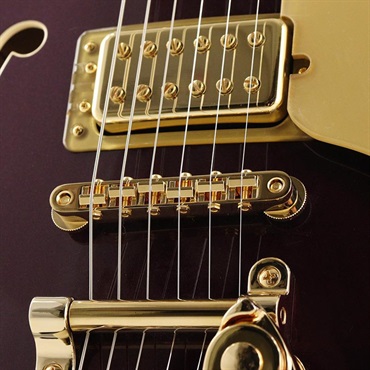 GRETSCH Professional Collection Broadkaster Jr. LX Center Block with String-Thru Bigsby (Blackberry) 画像5