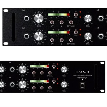oz design [受注生産品:1ヵ月程度]KMP4 Microphone/Inst Microphone Amplifier - オズデザイン マイクプリアンプ 4ch 画像1