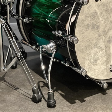 SONOR 【値下げしました！】SQ2 System Beech Vintage 4pc Drum Kit - Black to Green Burst over African Marble [BD22，TT10&12，FT16]【特注品】 画像3
