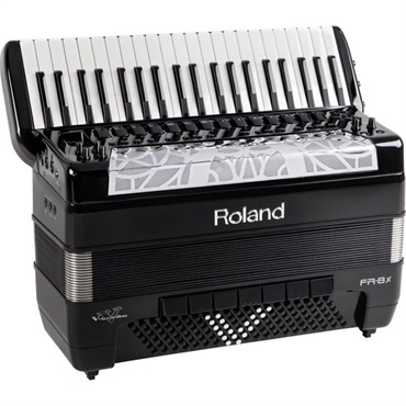 Roland 【秋のSUPER SALE】FR-8X BK & 純正オープンエアーヘッドホンセット ローランド ピアノ式 Vアコーディオン 41鍵盤 120ベース 電子アコーディオン 大型 ブラック 画像1