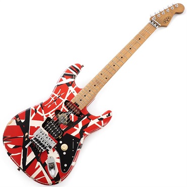 EVH Striped Series Frankenstein Frankie (Red with Black Stripes Relic/Maple) 画像1