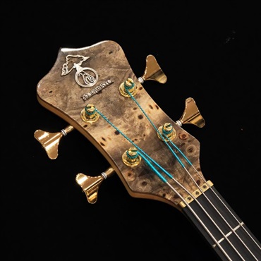 ALEMBIC USED 中古 SCSB4 / Stanley Clark Deluxe (Buckeye Burl Top & 5A Quilted Maple Back) w/Front LEDs Violet '17 画像6