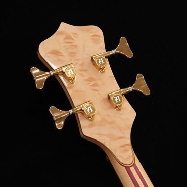 ALEMBIC USED 中古 SCSB4 / Stanley Clark Deluxe (Buckeye Burl Top & 5A Quilted Maple Back) w/Front LEDs Violet '17 画像9