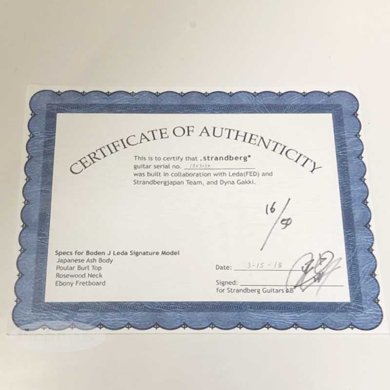 買取実績】Strandberg LEDA 8 Signature | 楽器の買取ならイケベリユース