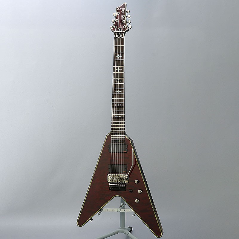 シェクター　イケベオリジナルモデル 買取実績】SCHECTER AD-V-7-FR-HR (Black Cherry) | 楽器の買取なら