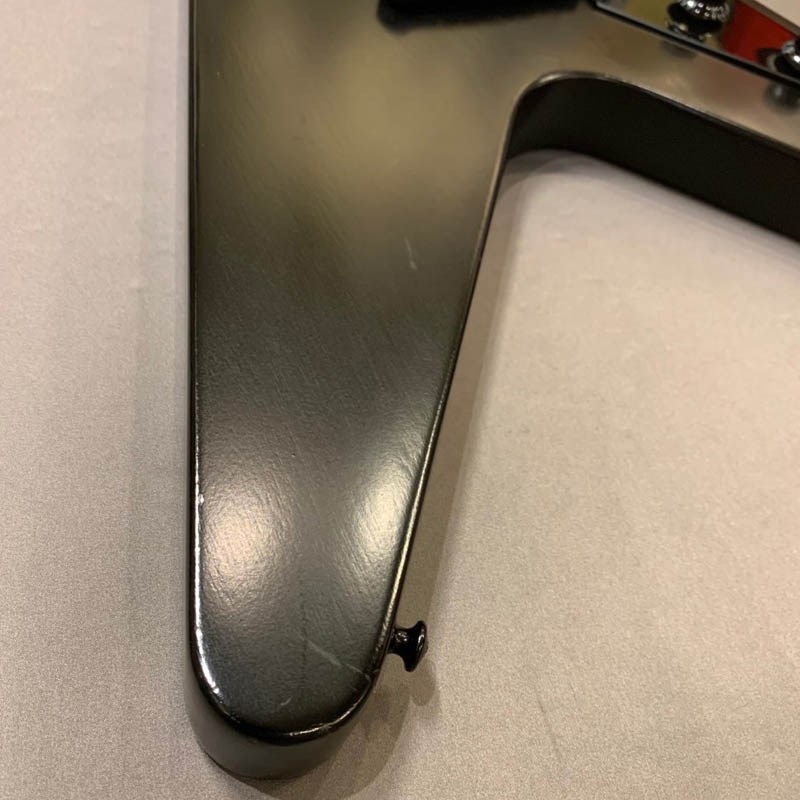 ギター Gibson LTD Flying V Gothic II EMG 2006 Gibson Flying V Gothic II Matte Black EMG's