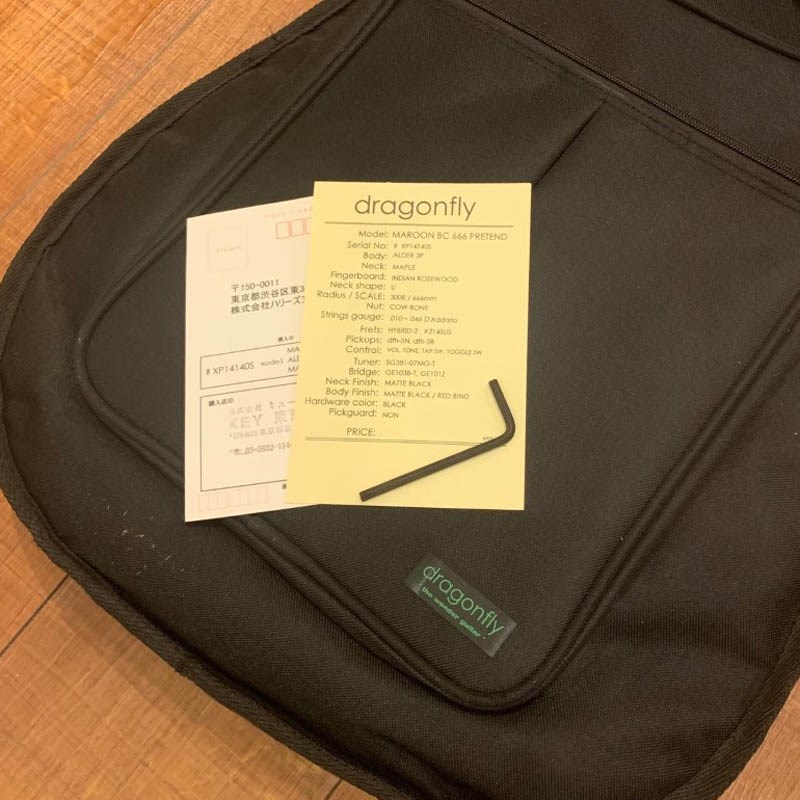 買取実績】dragonfly MAROON BC 666 PRETEND (Matte Black) | 楽器の