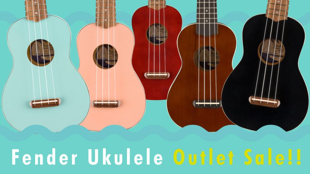 【数量限定】Fender Ukulele Outlet Sale！！