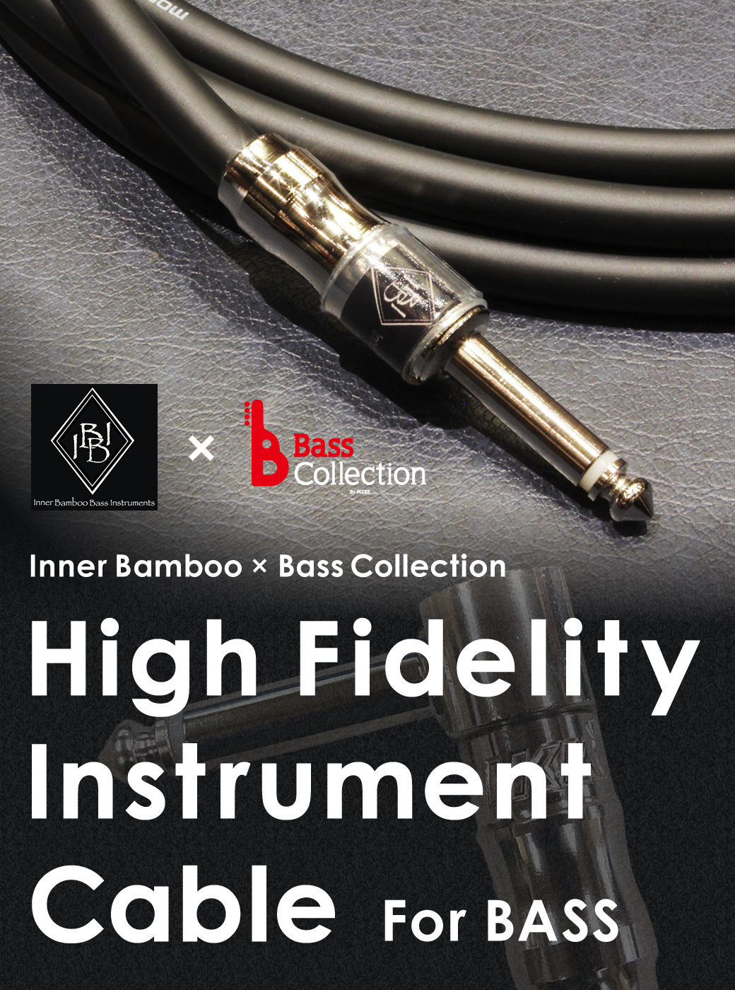 Inner Bamboo × Bass Collection / High Fidelity Instrument Cable For BASS