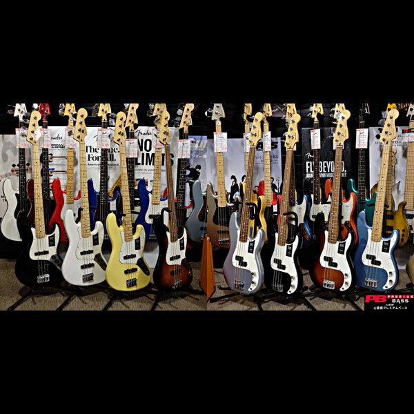 プレミアムベースがお届けする逸品！「Fender MEX Player JB＆PB」