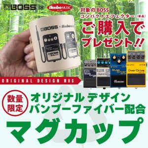 IKEBE×BOSSオリジナルデザインバンブーファイバー配合マグカッププレゼント