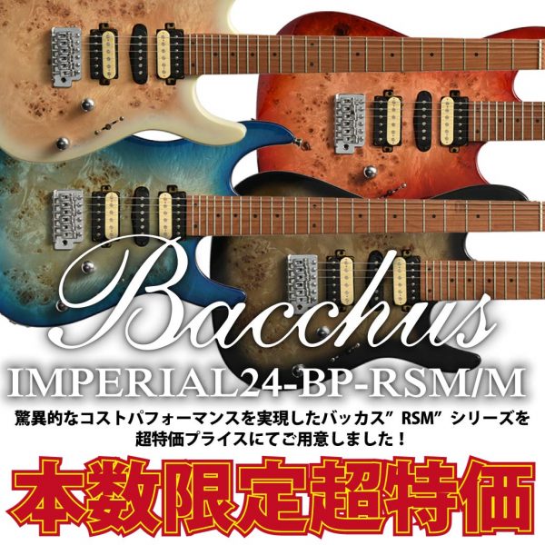 驚異的なコストパフォーマンスを実現したバッカス”RSM”シリーズを超特価プライスにてご用意しました！