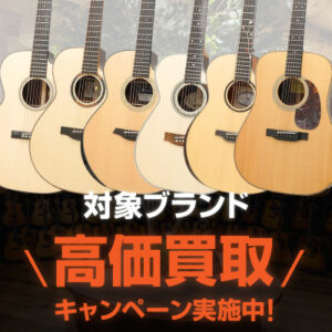 【Finger Style Guitar Fair!! 2025 連動企画】対象ブランド高価買取キャンペーン