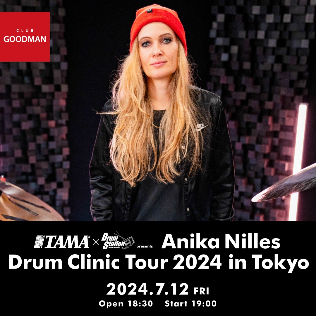 TAMA×Drum Station presents Anika Nilles Drum Clinic Tour 2024 in Tokyo