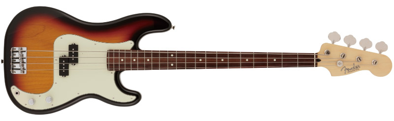 -【日本製　Fender　Made　Color　Sunburst　II　Bass　-3　in　V　Japan　Hybrid　Jazz　】【5弦】【池袋店】-