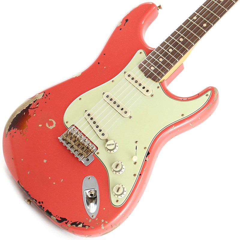 Fender Custom Shop Artist Collection Michael Landau Signature 1963 Stratocaster Relic Fiesta Red over 3 Color Sunburst