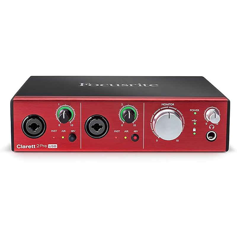 Focusrite オーディオインターフェイス Clarett 2Pre USB