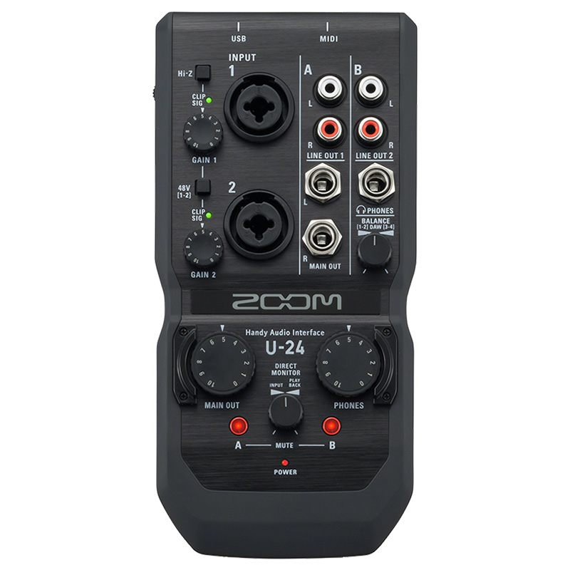 ZOOM オーディオインターフェイス U-24