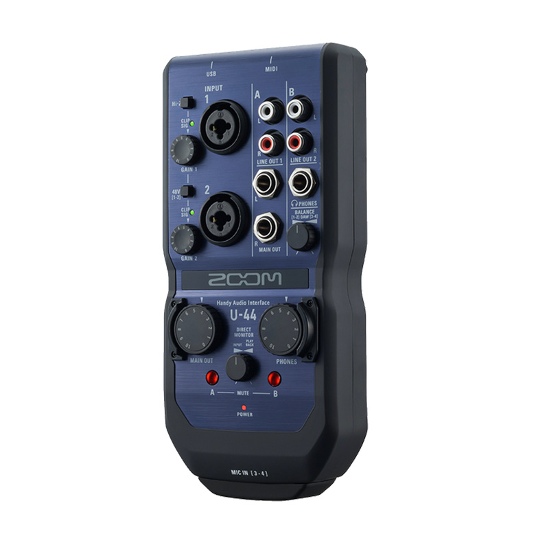 ZOOM オーディオインターフェイス U-44 Handy Audio Interface