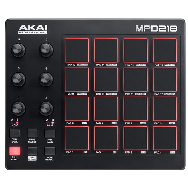 AKAI MIDIコントローラー MPD218