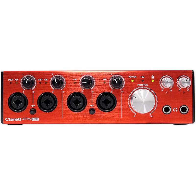 Focusrite オーディオインターフェイス Clarett 4Pre USB