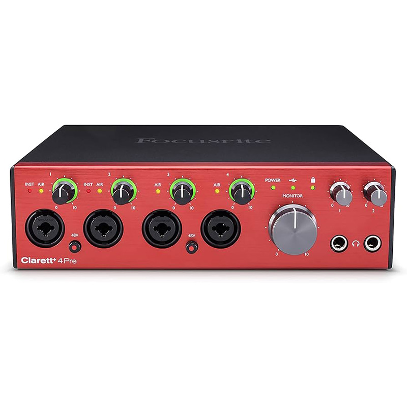 Focusrite オーディオインターフェイス Clarett 4Pre