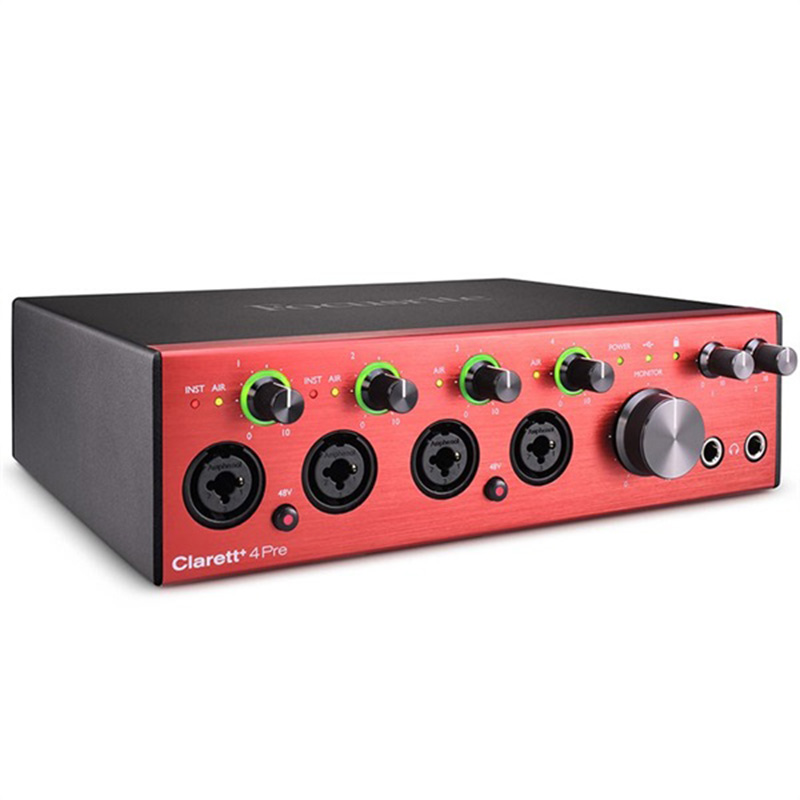 Focusrite オーディオインターフェイス Clarett+ 4Pre