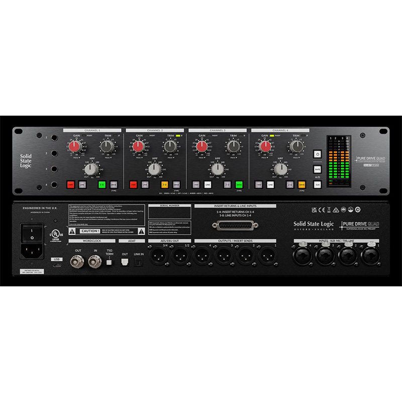 SSL(Solid State Logic) マイクプリアンプ Pure Drive Quad